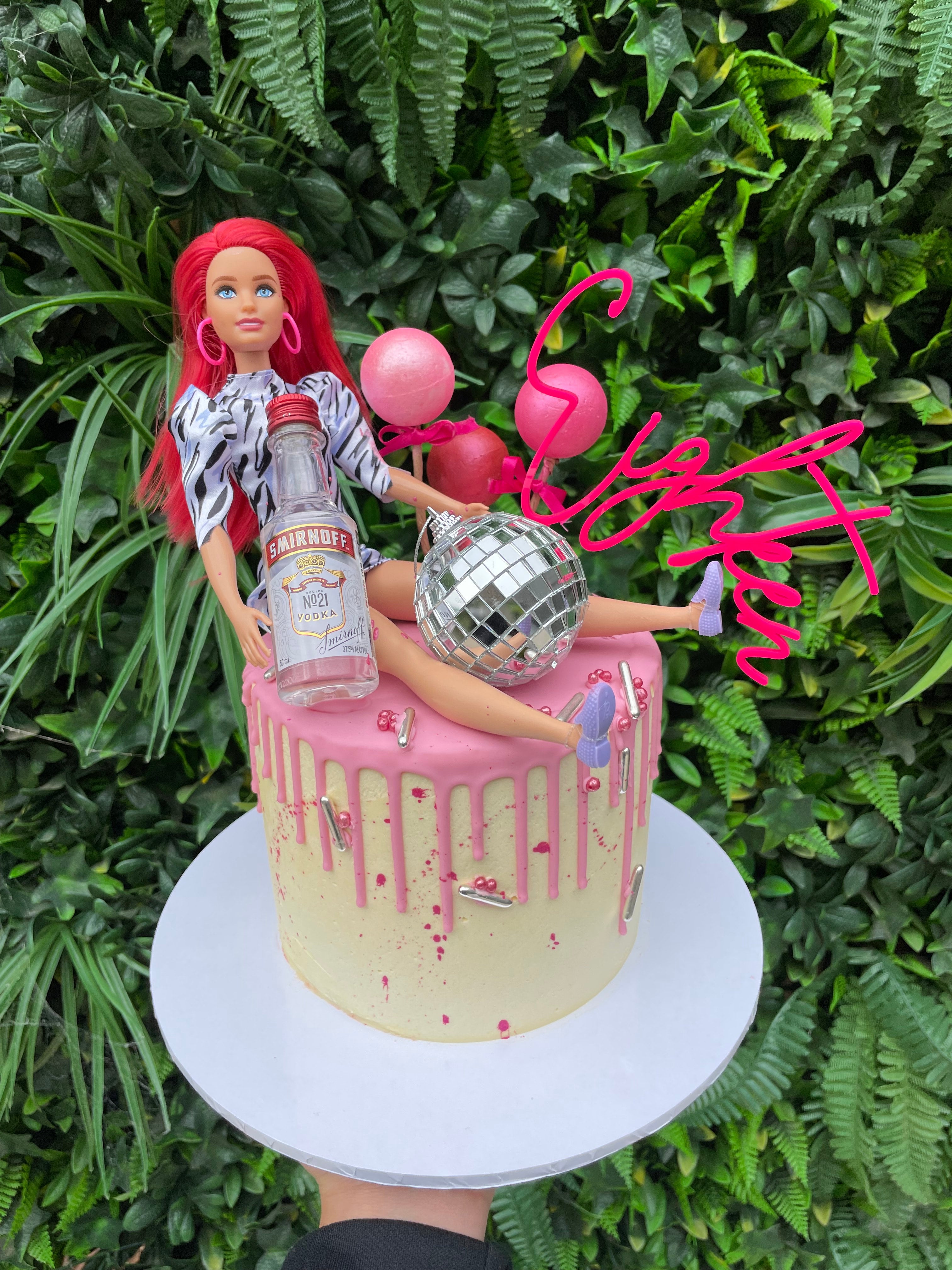 Barbie cake for beautiful Besan ☺️☺️☺️ Happy birthday dear 😍 Wish you all  the best sweetheart 💖💖💖 #barbie #barbiegirl #barbiecake… | Instagram